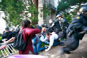 Police Attack, Students Fight Back